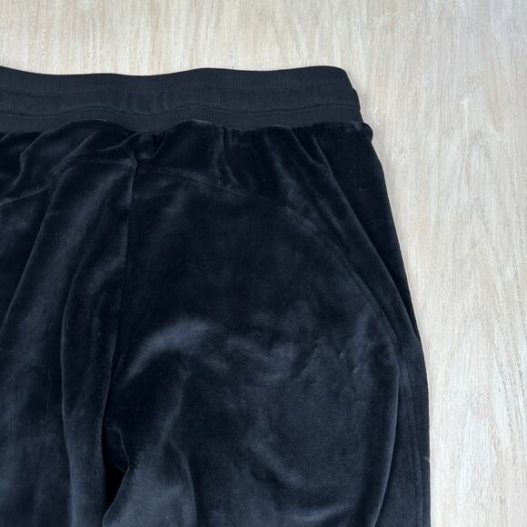 Athleta Black Cozy Karma Recover Jogger Y2K Velvety Lounge Pull On Pants Large - Picture 15 of 16